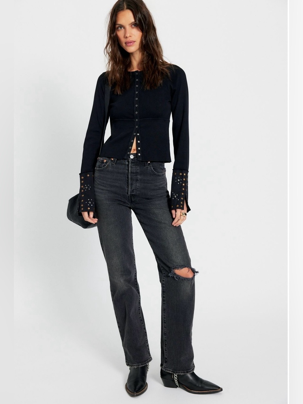 Levi’s Ribcage Full Length Straight Jeans Broken Sunset